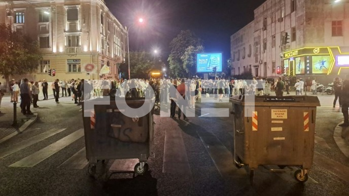 Blokada u centru Zemuna